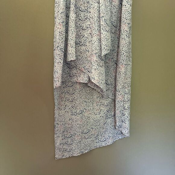 BCBGMaxazria Tara Sheer Lilac Shell Asymmetrical Dress Small - Picture 3 of 10